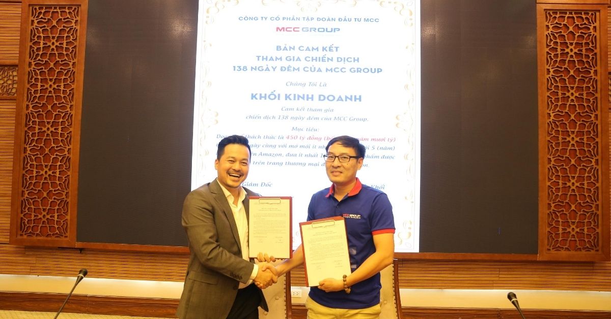 Chiến dịch 138 ngày đêm của tập đoàn MCCGroup - Khối Kinh doanh ký cam kết hoàn thành mục tiêu